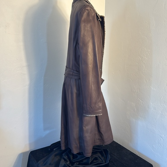 Vera Pelle Italian Leather Coat: Altariva - Picture 8 of 16